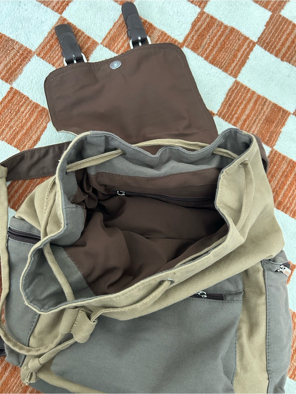Earthbound Trading Co Canvas backpack - Picture 3 of 5